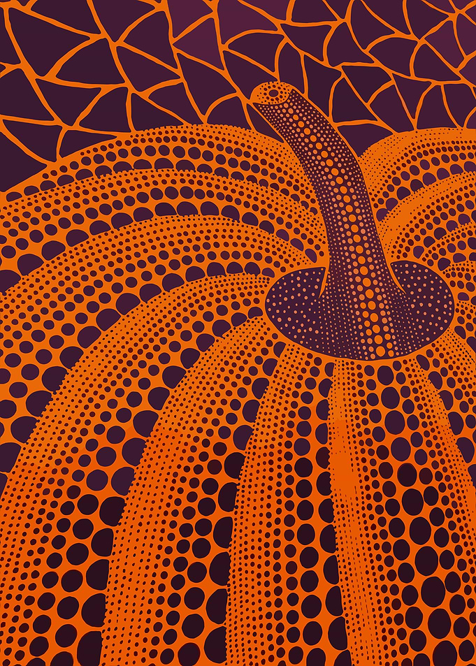 Orange Pumpkin with Dots