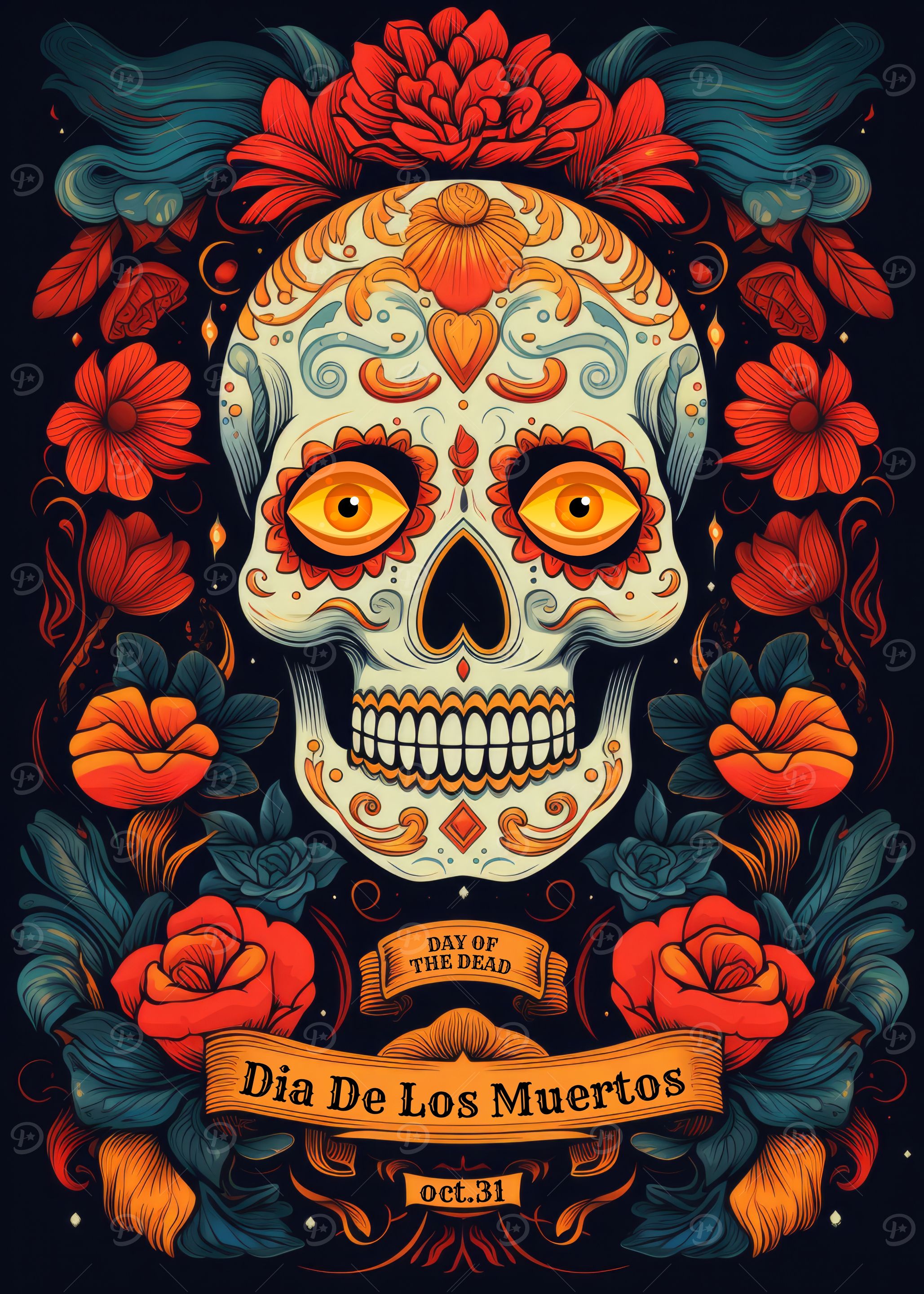 Skull Art halloween
