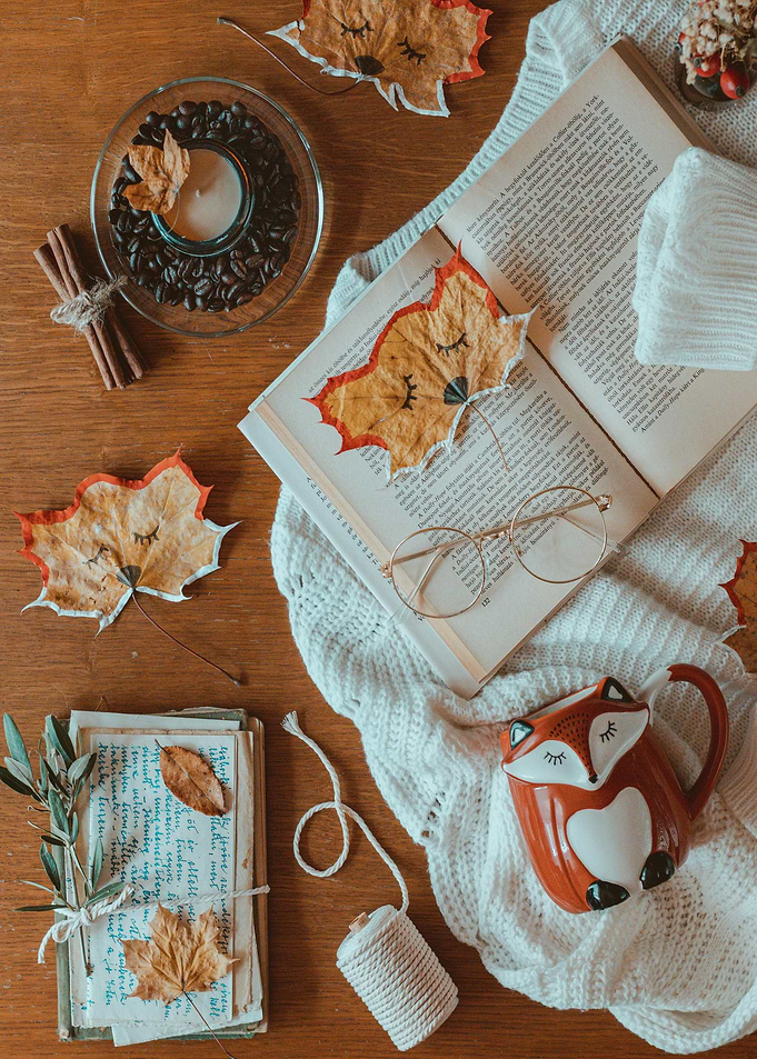 Autumn Still Life with Fox Mug