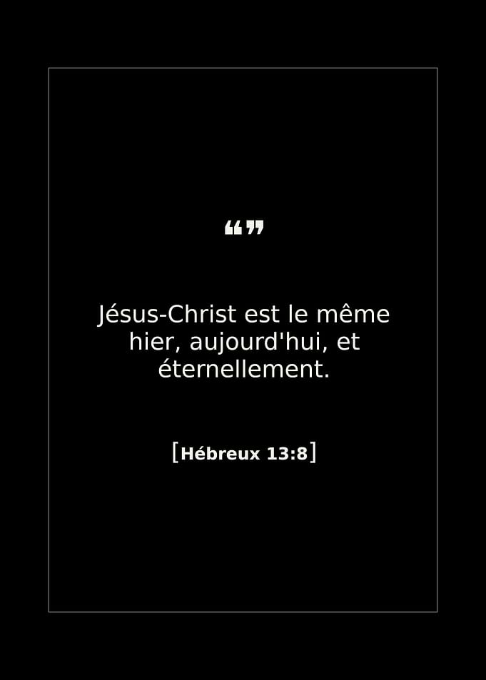 Jesus Christ Quote in French