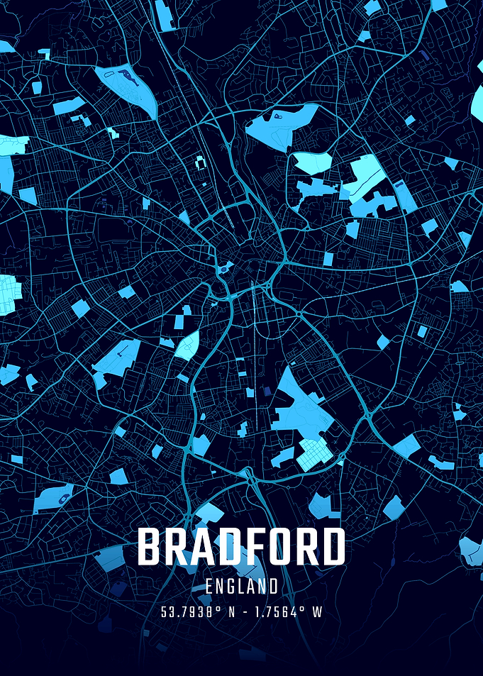 Bradford Midnight City Map