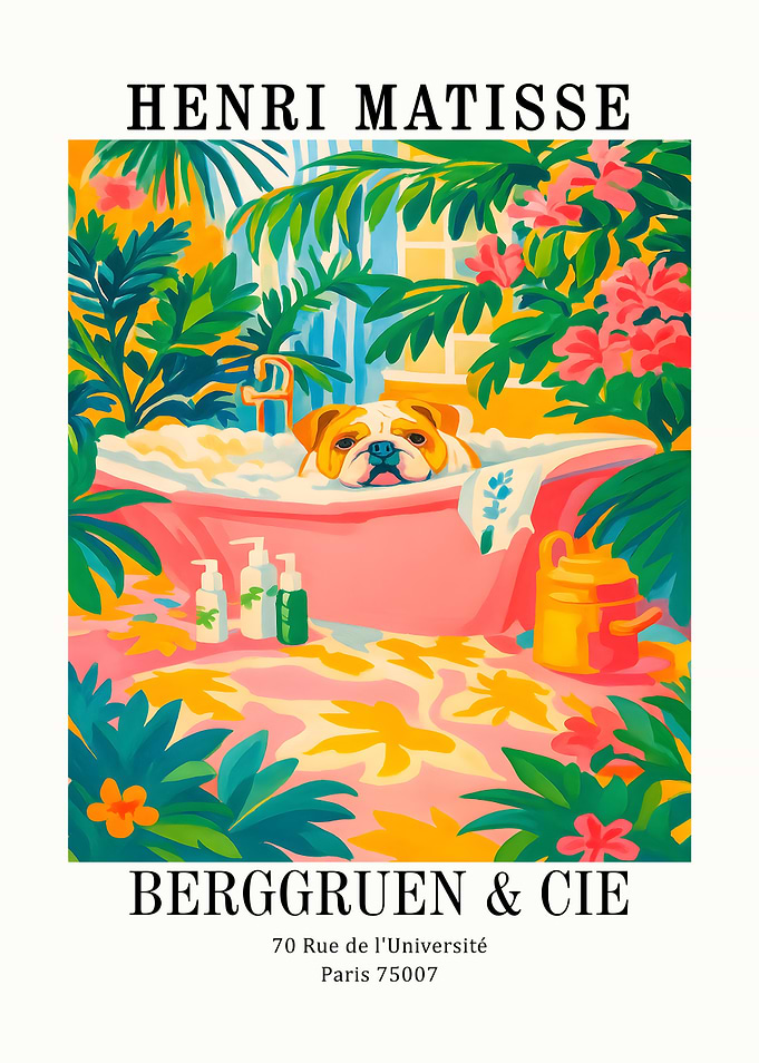 Henri Matisse Dog in Bathtub Art Print