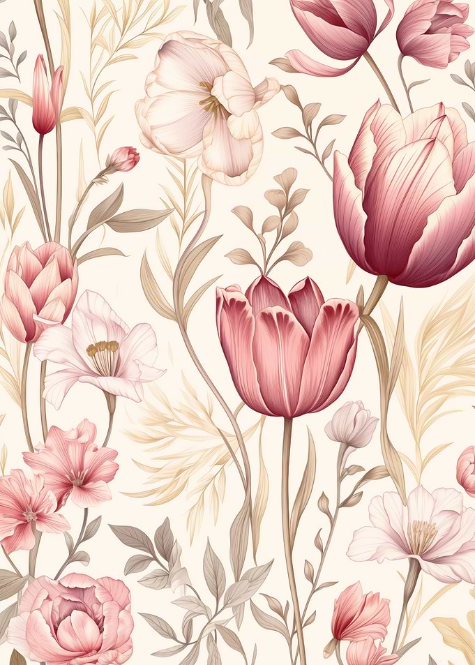 Floral pattern Pink flowers