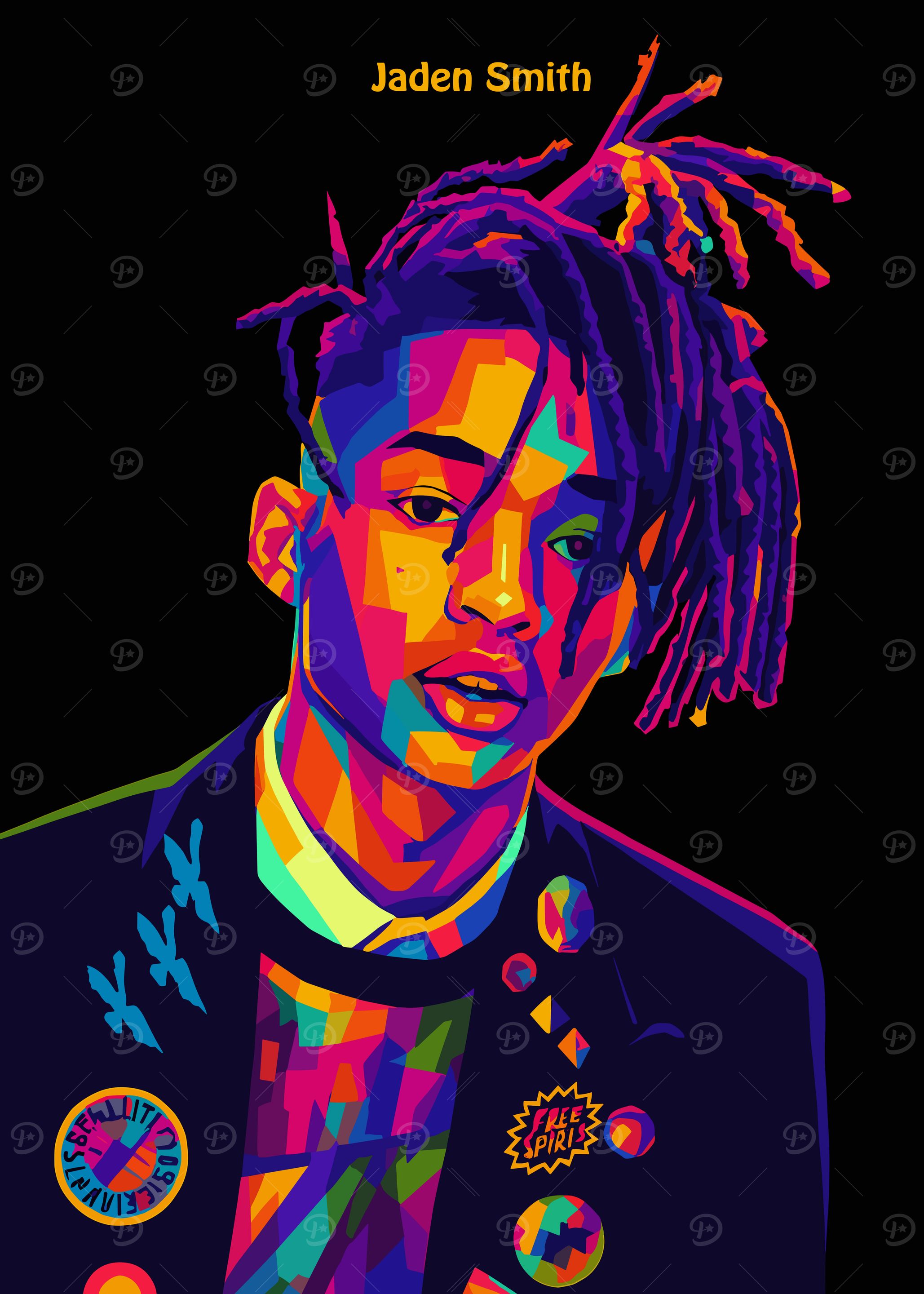 Jaden Smith Pop Art Portrait