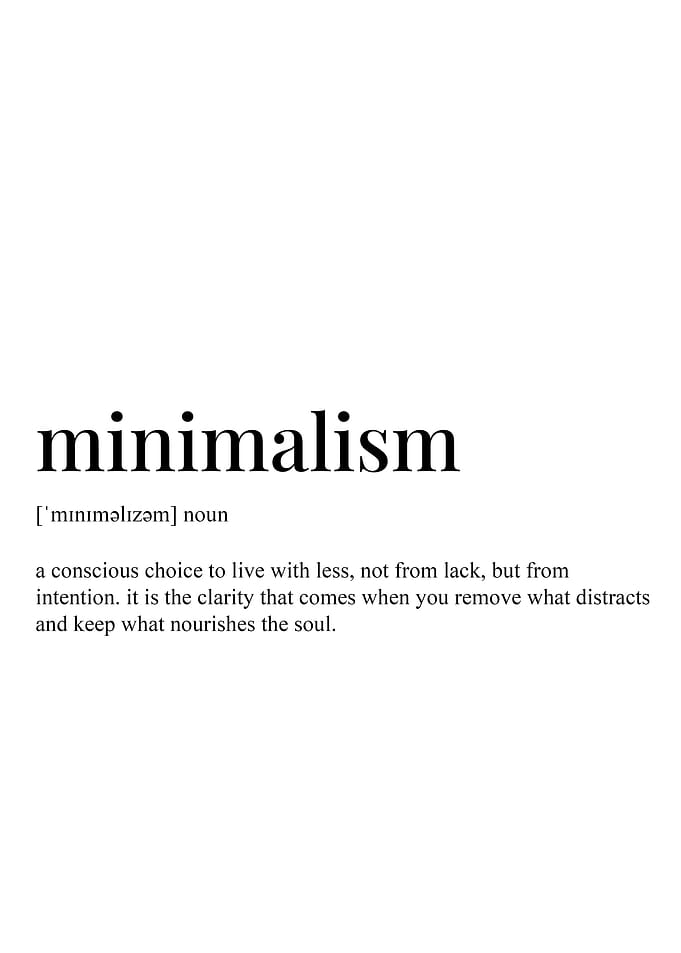 Minimalism Definition Typography Art
