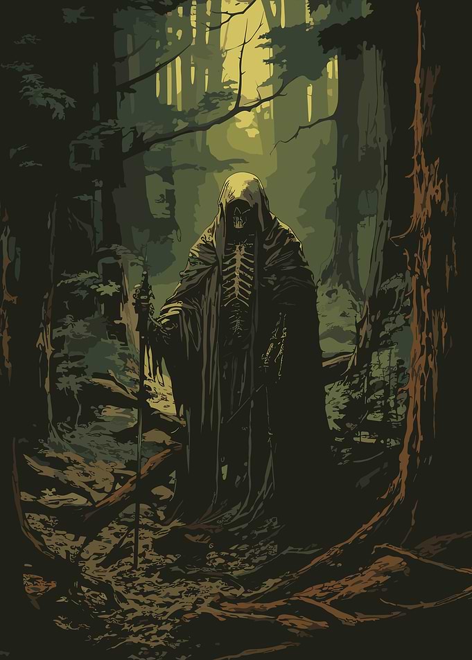 Grim Reaper in Forest