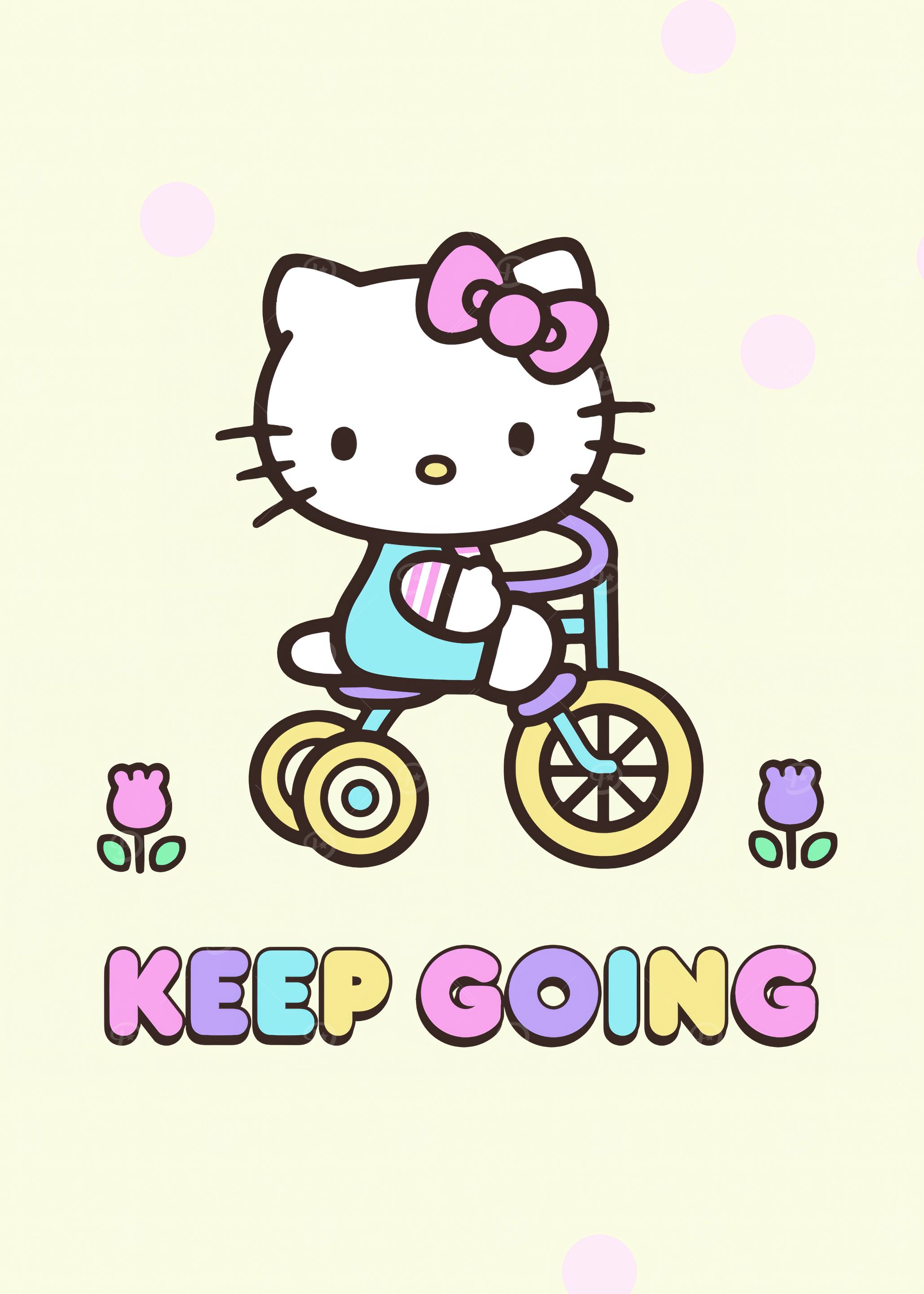 Hello Kitty on Bicycle - Keep Going