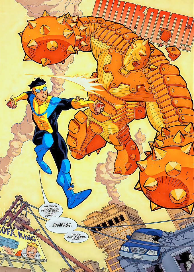Invincible vs. Rampage Comic Book Action