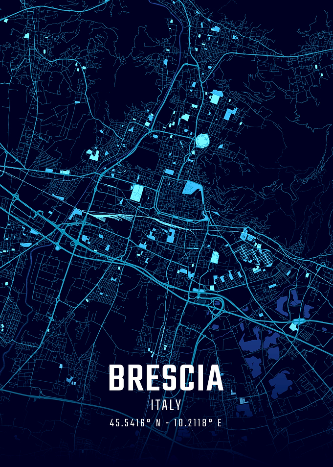 Brescia Midnight City Map