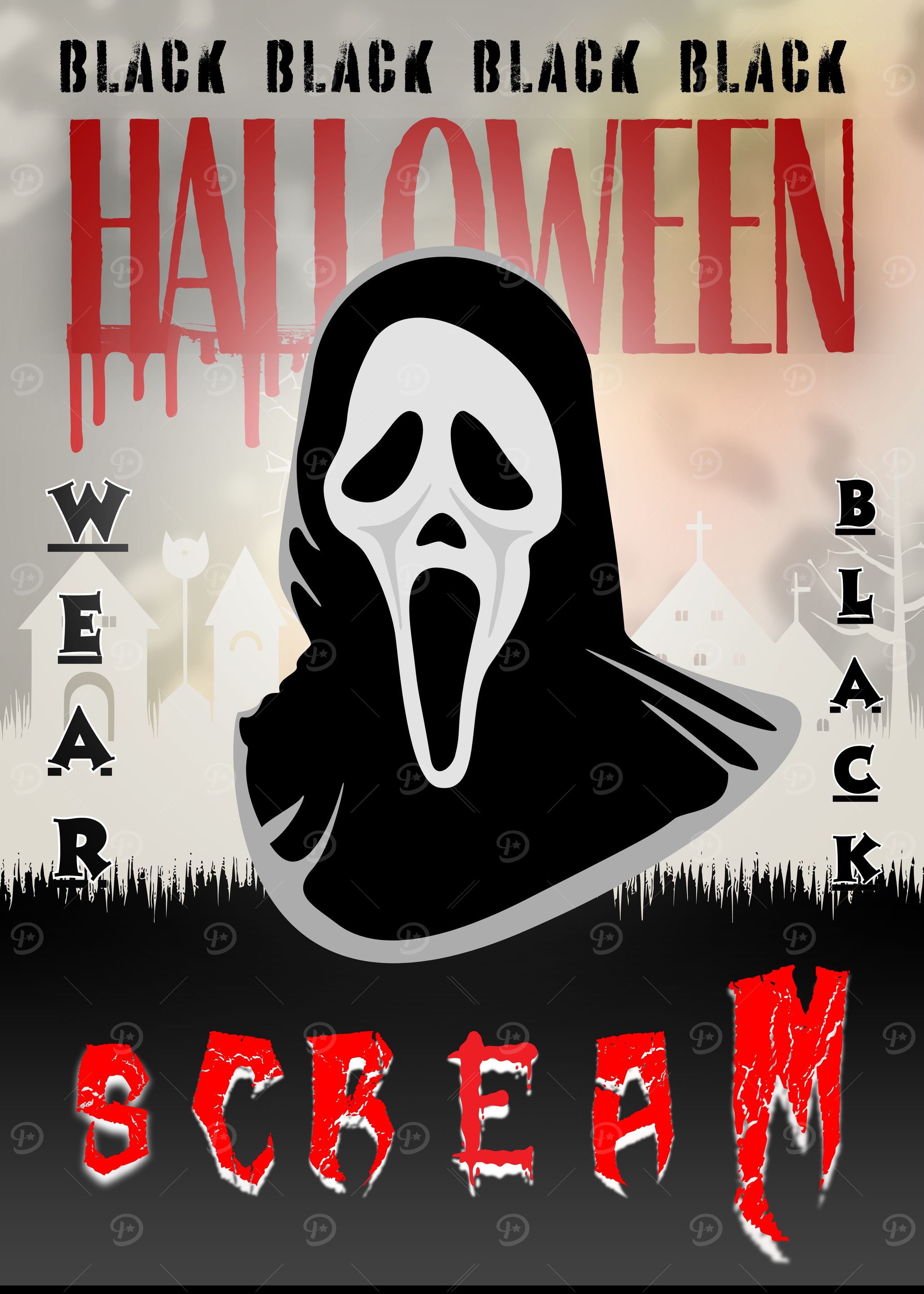 Scream Ghostface halloween Poster
