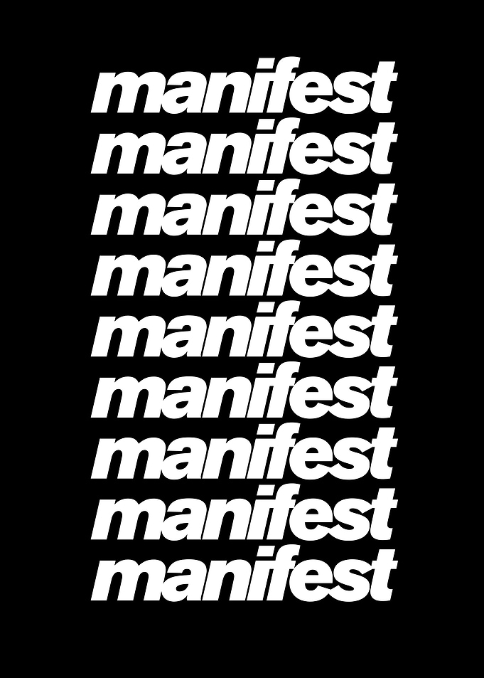Manifest Text Art