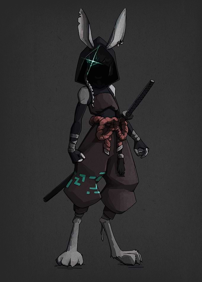 Rabbit Ninja Character