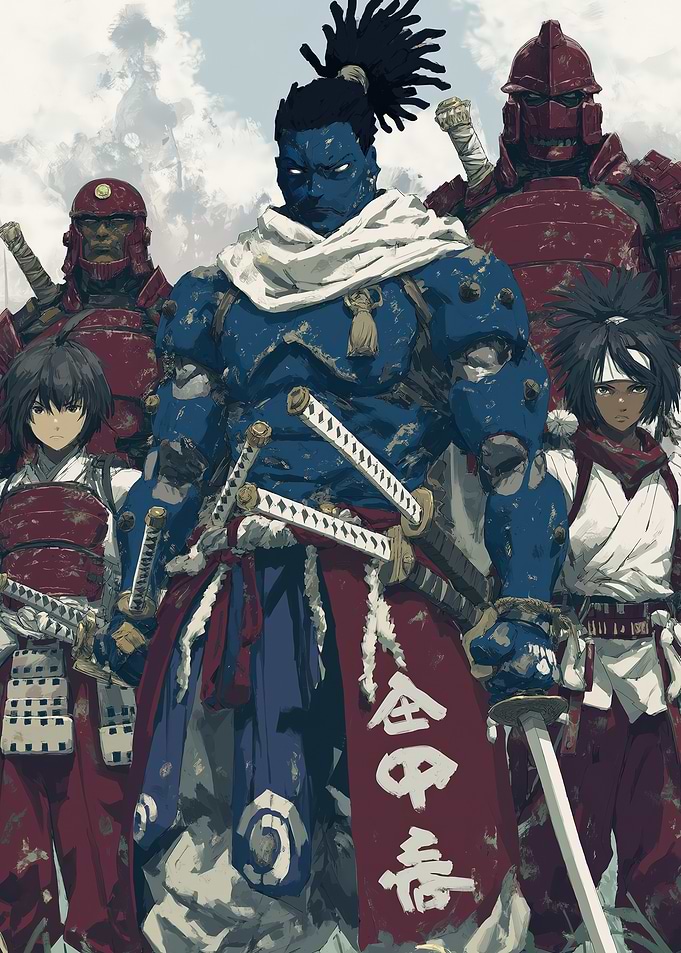 Samurai Team Illustration