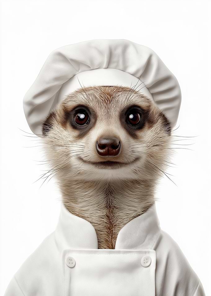 Meerkat Chef Portrait
