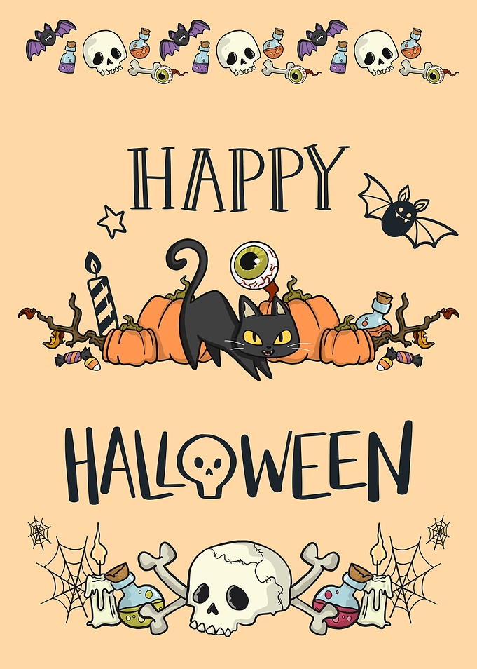 Happy Halloween Cartoon Illustration