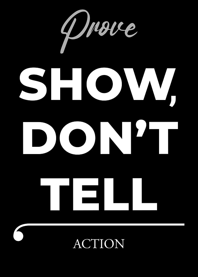 Prove, Show, Don't Tell - Action – Dark Edition