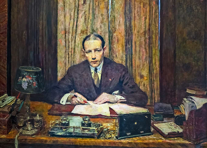 Portrait of a Man at Desk