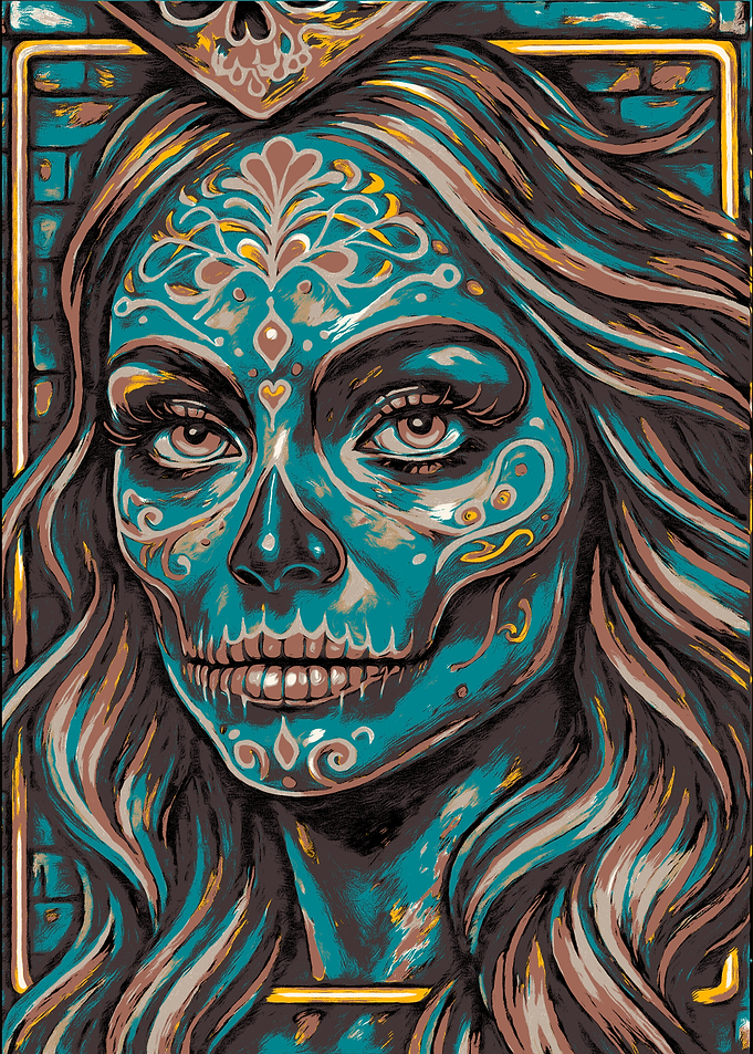 Day of the Dead Woman Portrait