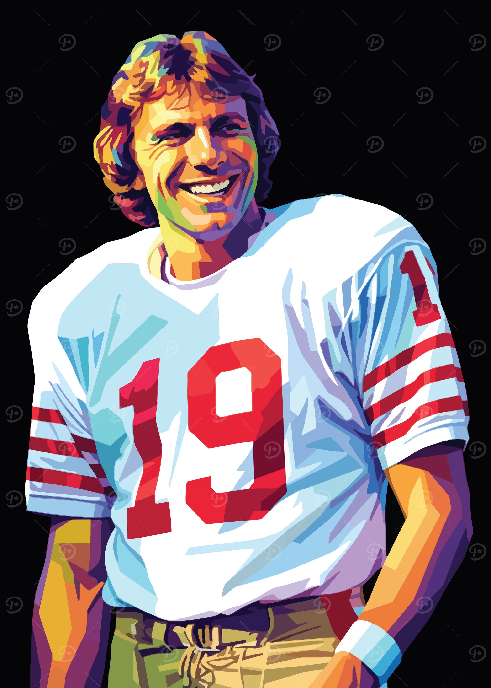 Joe Montana Pop Art Portrait
