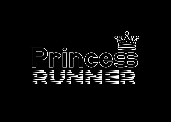 Princess Runner Text Art