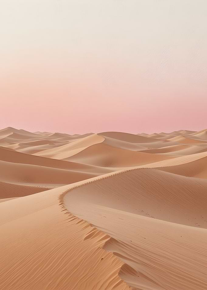 Desert Sand Dunes at Sunset
