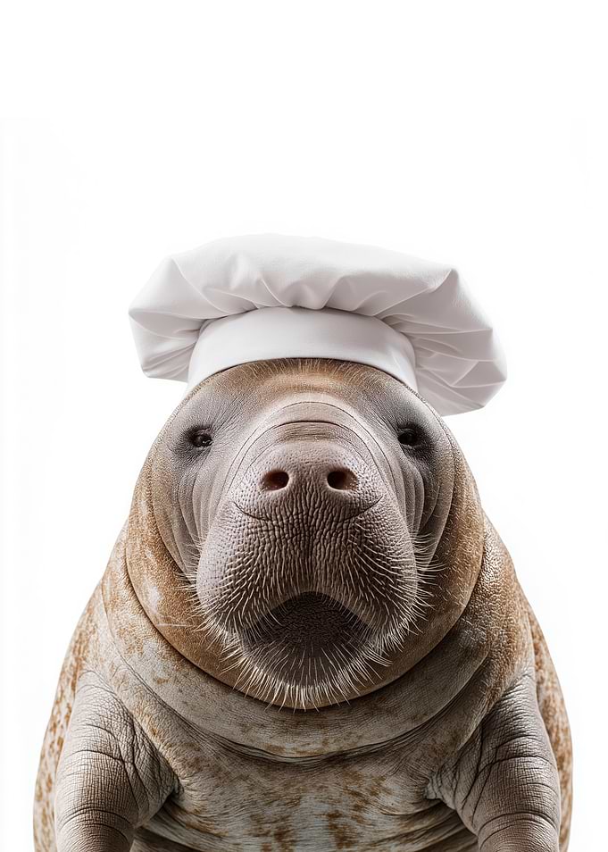 Manatee Chef Portrait