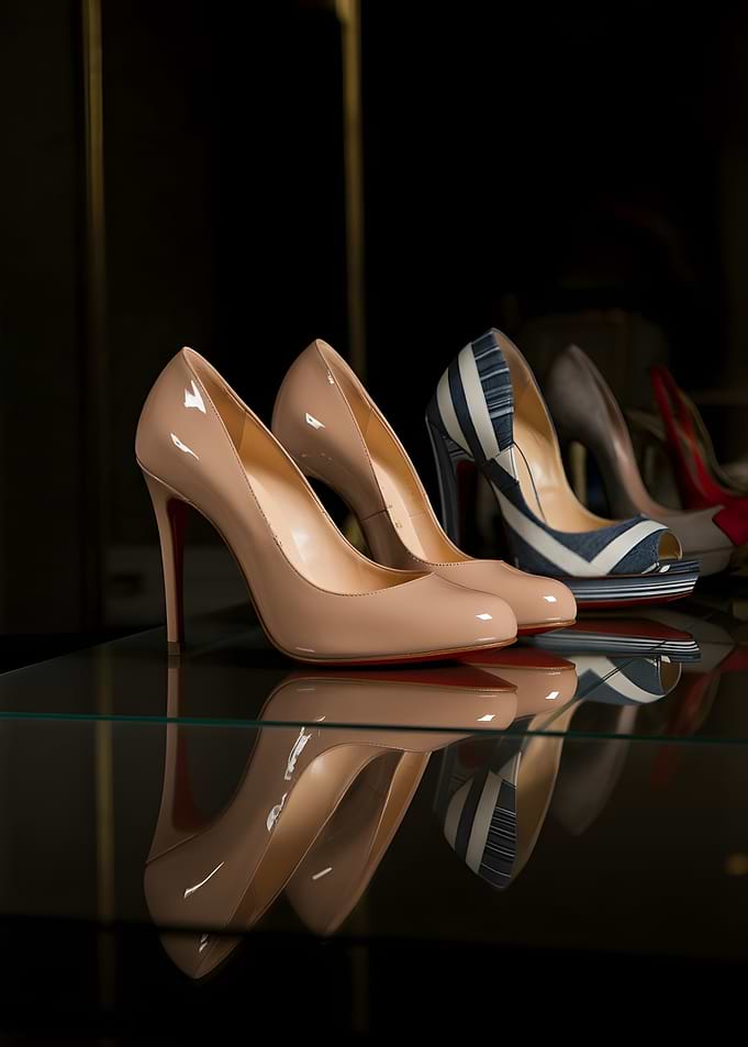 Elegant High Heels on Display