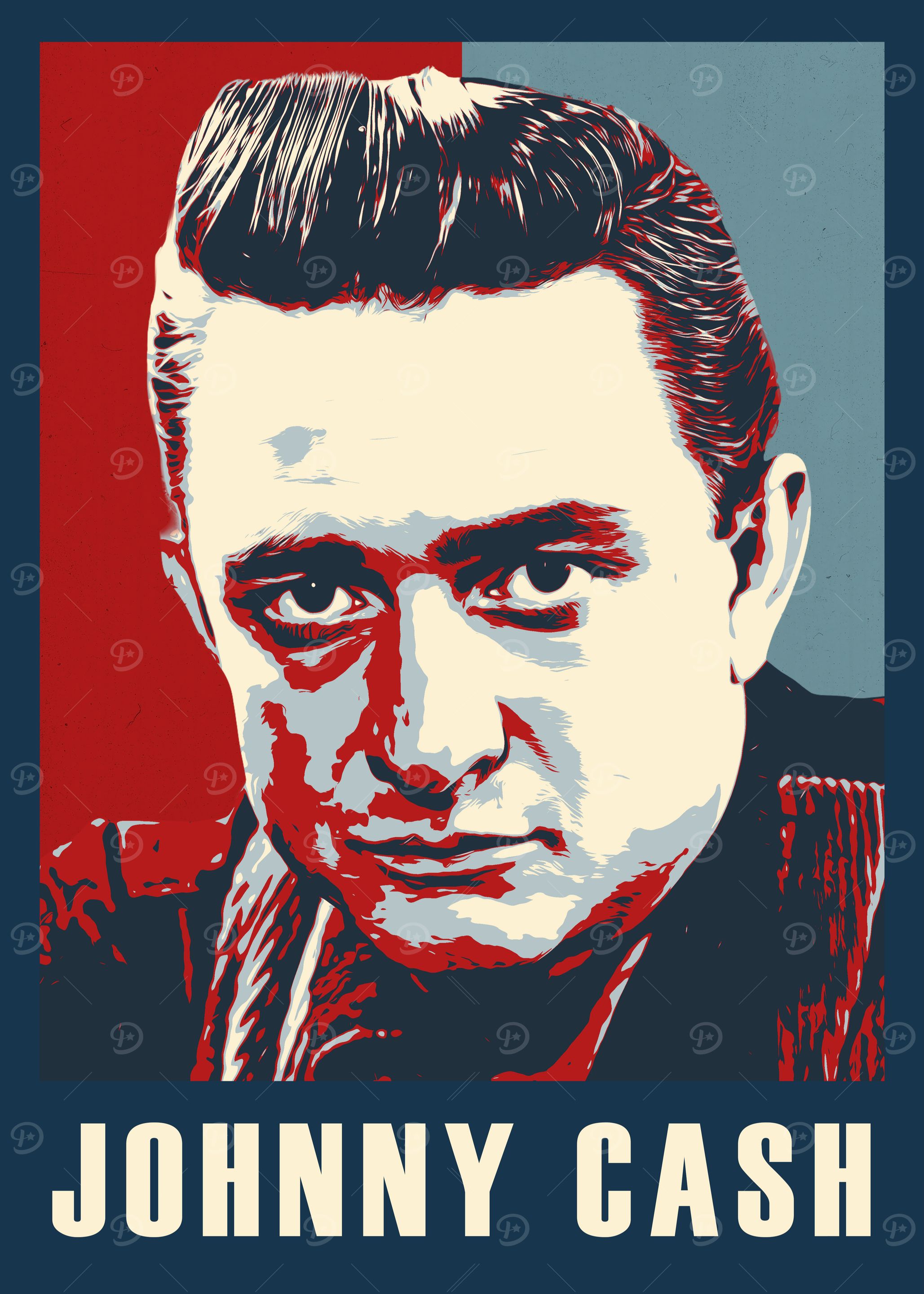 Johnny Cash Portrait Art