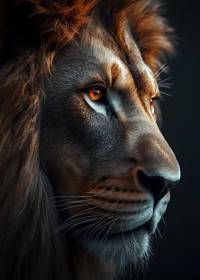 King of the Savannah in Golden Light