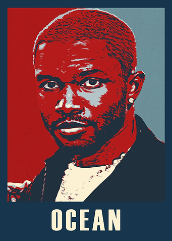 Frank Ocean Portrait in Hope Style