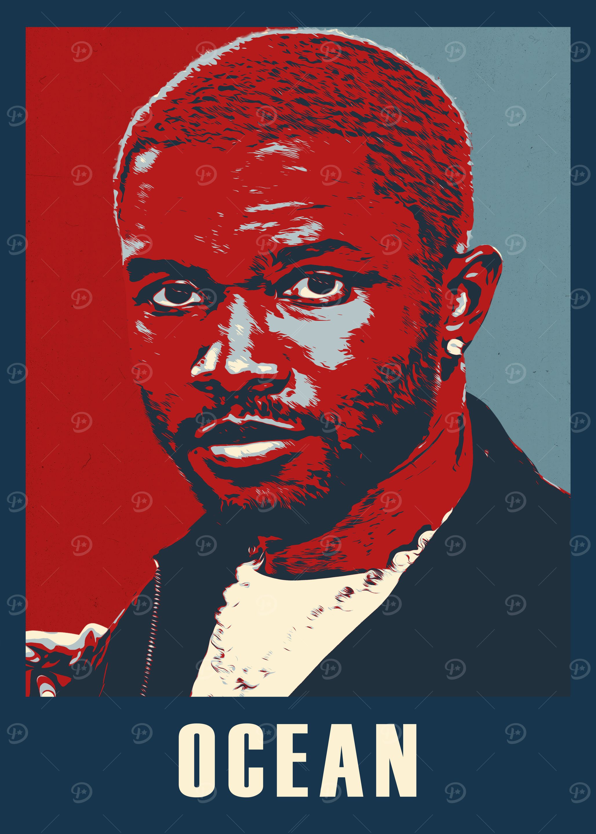 Frank Ocean Portrait in Hope Style