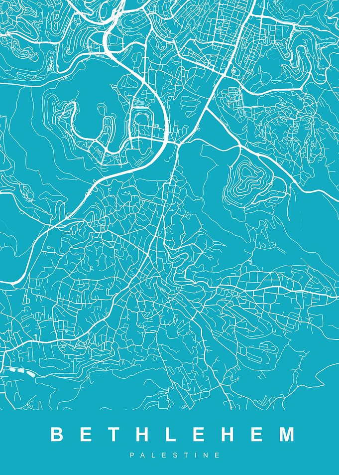 Bethlehem, Palestine City Map