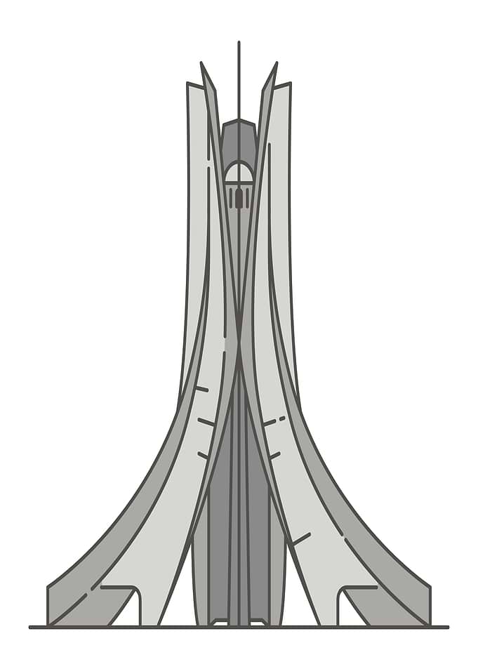 Maqam Echahid Monument Illustration