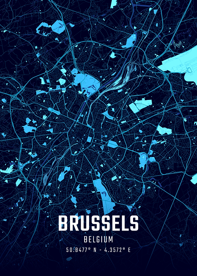 Brussels, City Map