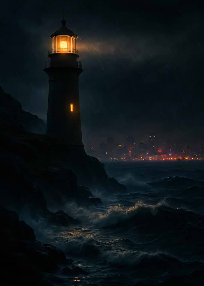 Lighthouse at Night