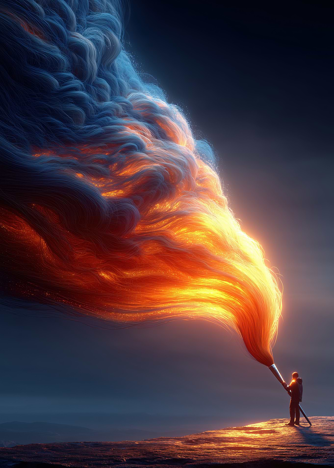 Painting the Sky with Fire