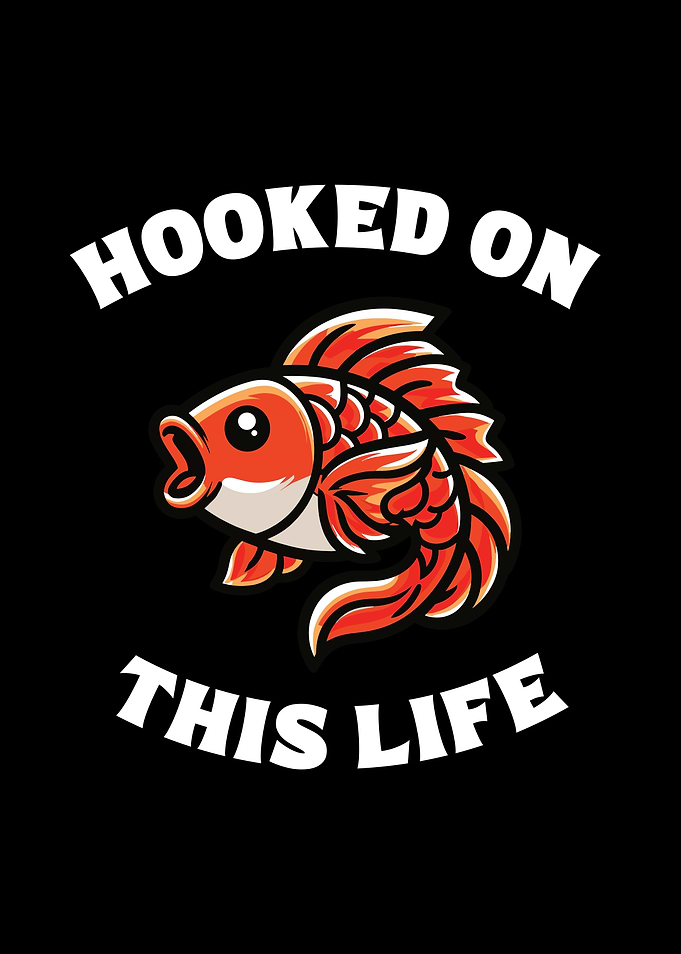 Hooked on this life fish design