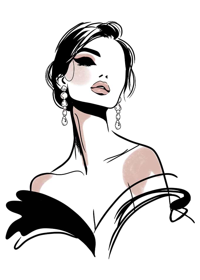 Elegant Woman Illustration