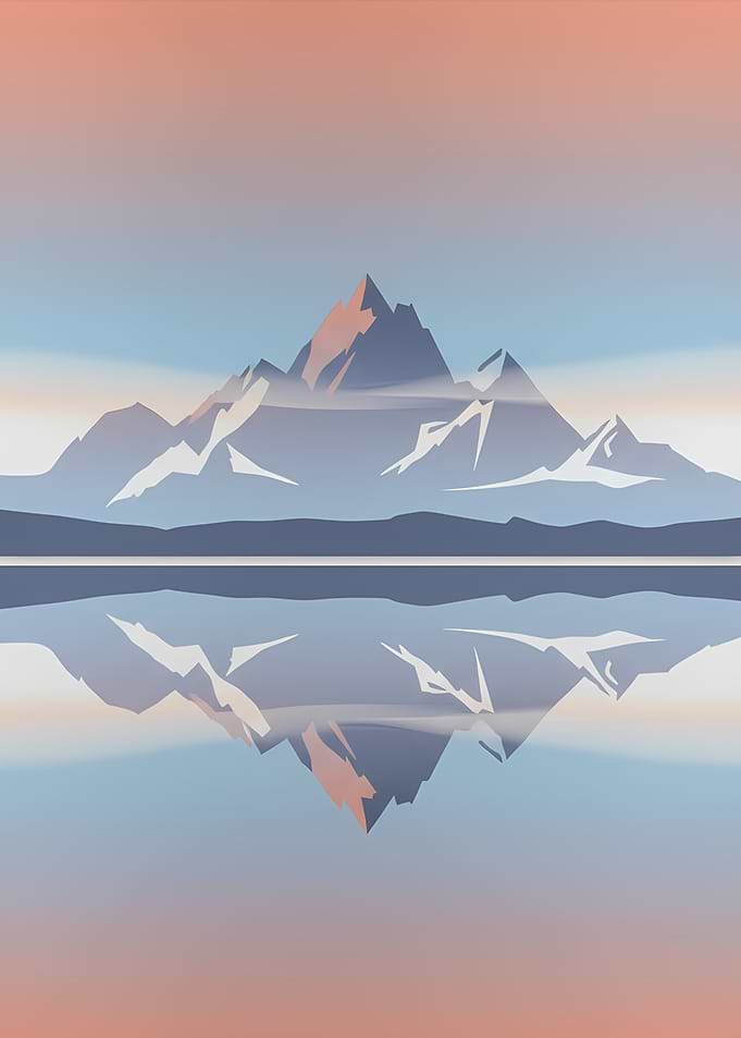 Mountain Reflection Landscape