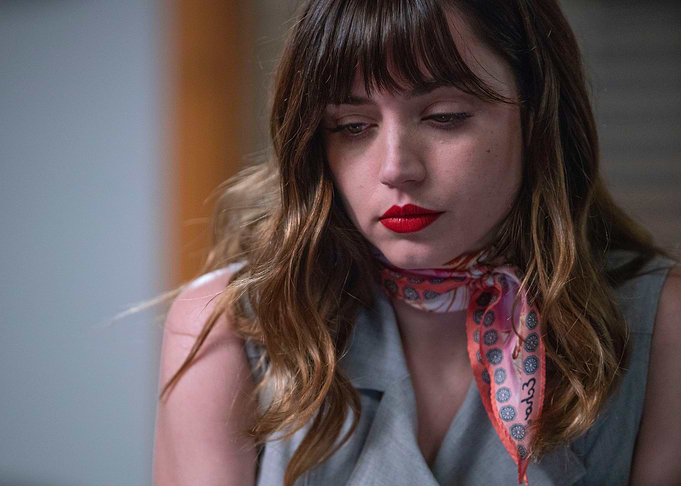 Ana de Armas Portrait with Red Lipstick