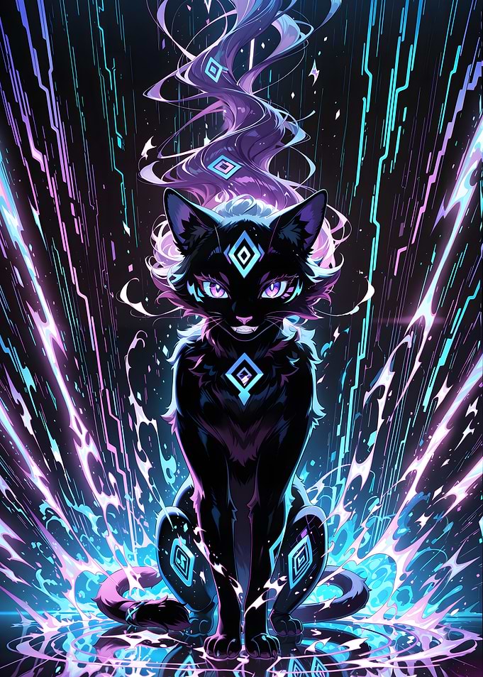 Mystical Cyber Cat