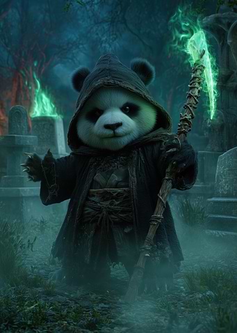 Panda Grim Reaper