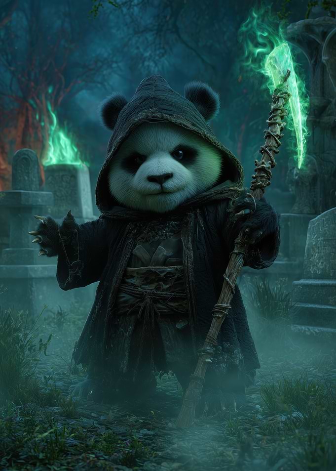 Panda Grim Reaper