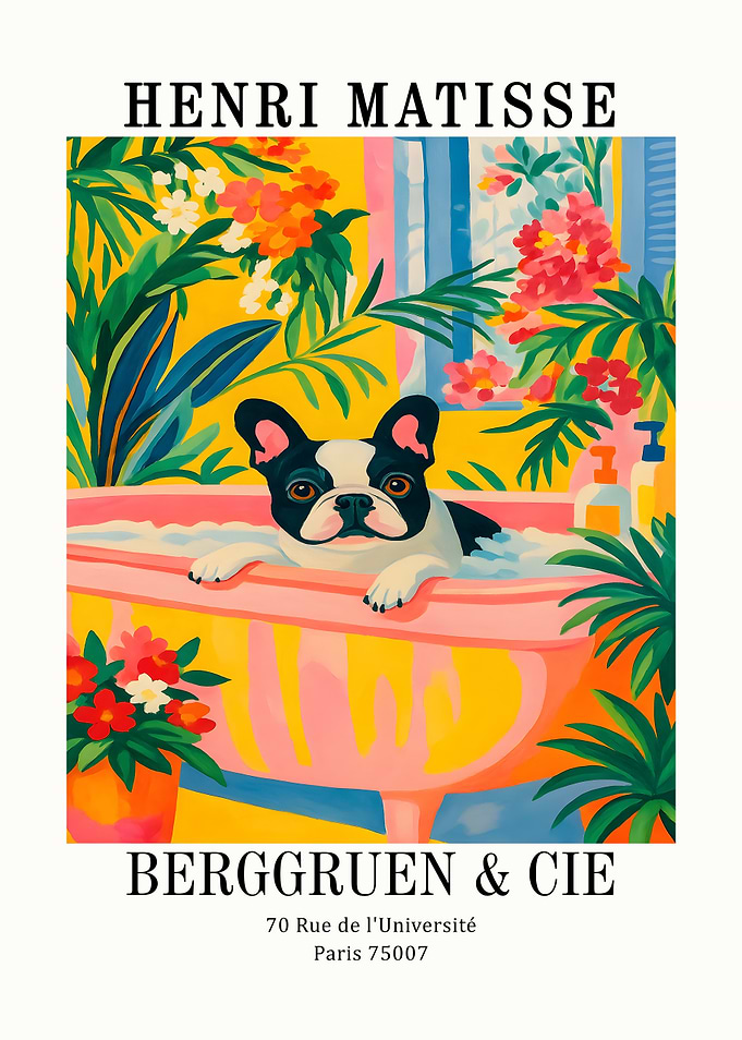 Henri Matisse Dog in Bathtub Art Print