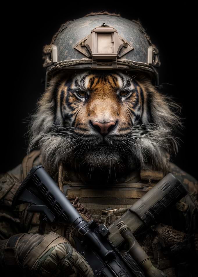 Tiger Soldier Portrait