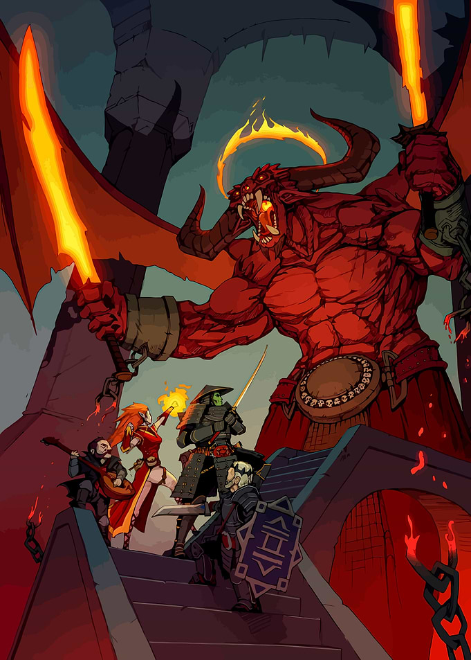 Pathfinder Heroes vs. Demon Lord