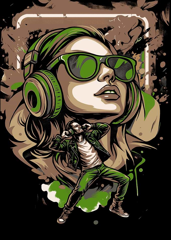 Music and Dance Illustration