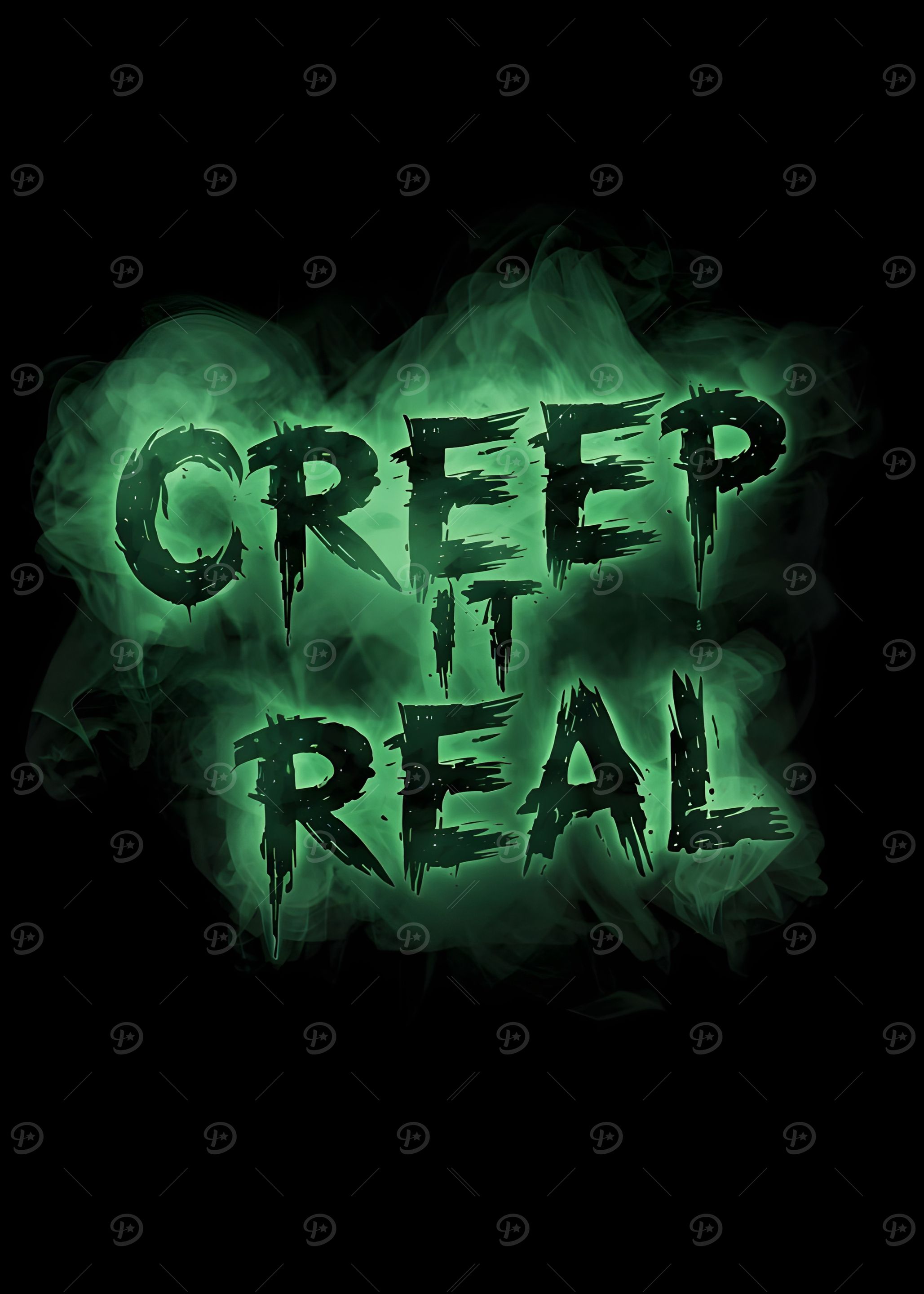 Creep It Real - Spooky Text Art