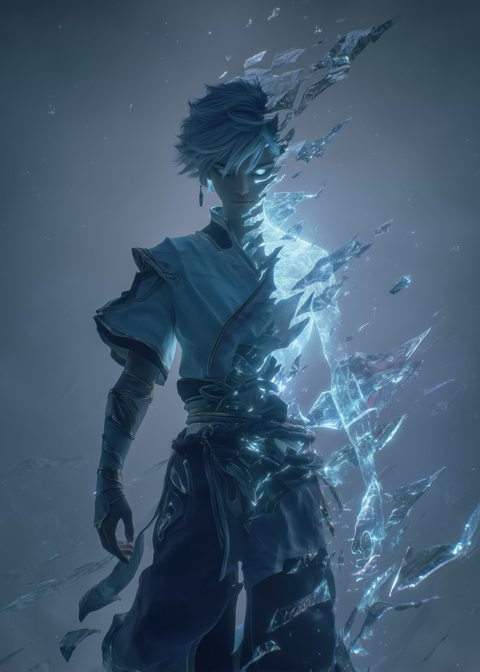 Ice-Powered Anime Warrior