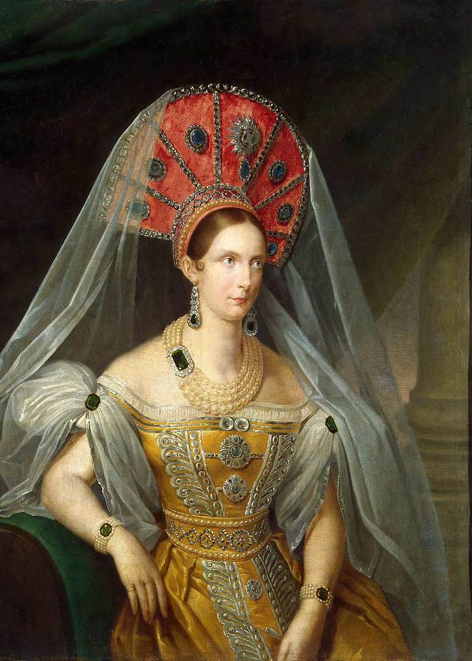 Portrait of a Woman in Regal Attire